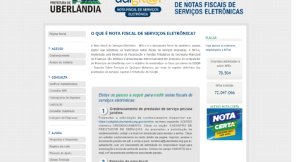 Como emitir notas fiscais no município de Uberlândia? 1 Como emitir notas fiscais em Uberlândia MG